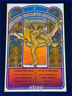 Original Rolling Stones Concert Poster from London 1969 Date Specific Rare AOR Original Rolling Stones Concert Poster from London 1969 Date Specific Rare AOR