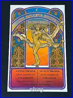 Original Rolling Stones Concert Poster from London 1969 Date Specific Rare AOR Original Rolling Stones Concert Poster from London 1969 Date Specific Rare AOR