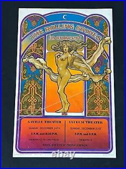 Original Rolling Stones Concert Poster from London 1969 Date Specific Rare AOR Original Rolling Stones Concert Poster from London 1969 Date Specific Rare AOR