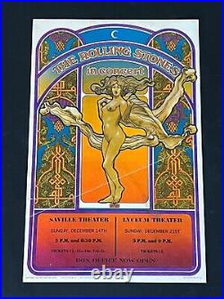 Original Rolling Stones Concert Poster from London 1969 Date Specific Rare AOR Original Rolling Stones Concert Poster from London 1969 Date Specific Rare AOR