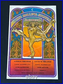 Original Rolling Stones Concert Poster from London 1969 Date Specific Rare AOR Original Rolling Stones Concert Poster from London 1969 Date Specific Rare AOR