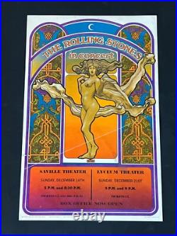 Original Rolling Stones Concert Poster from London 1969 Date Specific Rare AOR Original Rolling Stones Concert Poster from London 1969 Date Specific Rare AOR