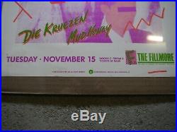 Original SONIC YOUTH MUDHONEY Fillmore West Concert Poster Nov 15 1988 1st Press