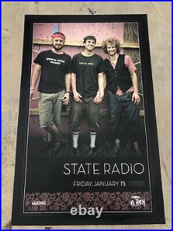 Original STATE RADIO at The El Rey in LA SS Vinyl Concert Poster 35x55 (2010)