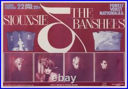 Original Siouxsie And The Banshees Belgian Concert Poster For #158617