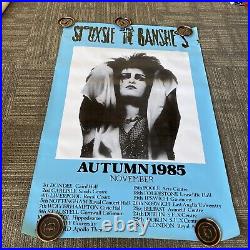 Original Siouxsie and the Banshees 1985 Autumn Tour Concert Poster Promo