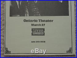 Original The Jam 1980 Concert Poster Setting Sons Tour Ontario Theater