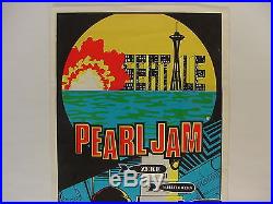 Original Vintage 1998 Pearl Jam Zeke Wallflowers Seattle Ames Concert Poster