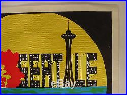 Original Vintage 1998 Pearl Jam Zeke Wallflowers Seattle Ames Concert Poster