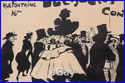 Original Vintage French Poster Decadent's Concert by Grun 1893/1894