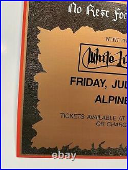 Original Vintage Ozzy OSBOURNE 1989 Tour Concert Poster Alpine Valley