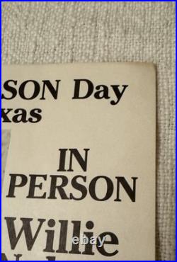 Original Willie Nelson Concert Poster-San Angelo Texas 1987-Rare