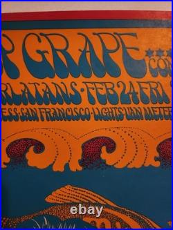 Original/rare Moby Grape & The Charlatans Concert Poster