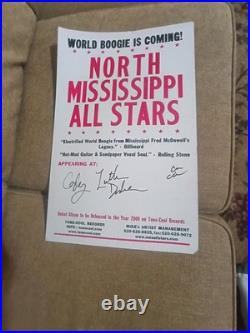 Original signed autographed concert poster North Mississippi All Stars