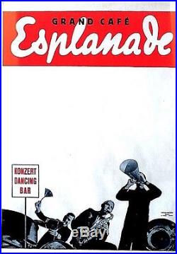 Original vintage poster JAZZ CONCERTS ESPLANADE ZURICH 1936