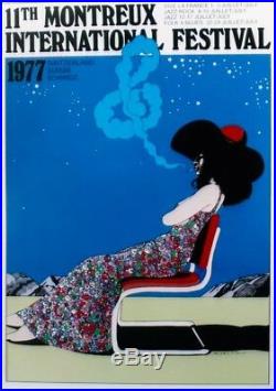 Original vintage poster JAZZ MONTREUX 1977 Milton Glaser
