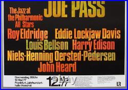 PABLO JAZZ FESTIVAL rare vintage original Frankfurt 1977 jazz concert poster