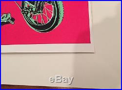 PEARL JAM 2003 MONTREAL Concert POSTER Ames Bros pink bicycle Canada buzzcocks