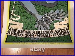 Pearl Jam 2016 Concert Print Poster Miami 4.09 Chuck Sperry Sold Out! In Hand
