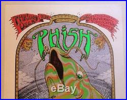PHISH Silkscreen Concert Poster Signed by EMEK 1995 Cleveland State University