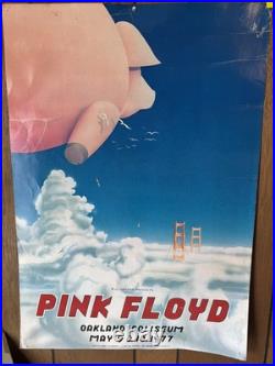 PINK FLOYD OAKLAND 1977 RANDY TUTEN BILL GRAHAM BGP concert poster 19.5x27.5 CGC