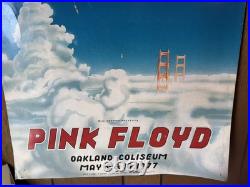PINK FLOYD OAKLAND 1977 RANDY TUTEN BILL GRAHAM BGP concert poster 19.5x27.5 CGC