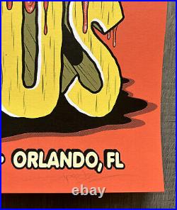 PRIMUS Orlando, Florida 2016 Concert Poster #'d 80/250 By Alex Pardee