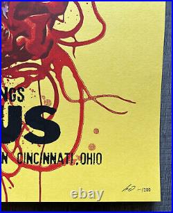 PRIMUS Tribute To Kings Tour 2021 Cincinnati, Ohio 18x24 Concert Poster #'d /200