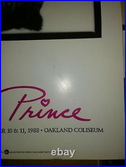 PRINCE 1988 concert poster original first print Oakland Coliseum