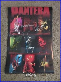 Pantera Autographed Concert Poster