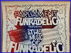 Parliament Funkadelic Armadillo AWHQ Original Concert Poster EX+ 1978