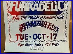 Parliament Funkadelic Armadillo AWHQ Original Concert Poster EX+ 1978