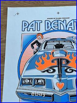 Pat Benatar House of Blues Orlando Concert Poster Uncut Proof Sheet Stainboy