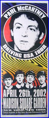 Paul McCartney Concert Poster NYC 2002
