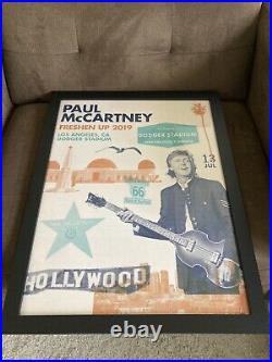 Paul McCartney Freshen Up Tour Concert Poster Dodger Stadium Los Angeles LA #66/