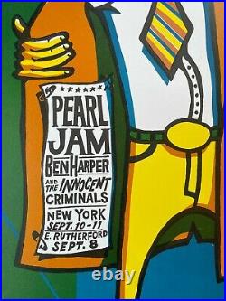 Pearl Jam 1998 NJ/NY/MSG 9/8, 9/10-11 Poster Ames (Orig. /Unsigned)
