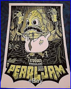 Pearl Jam 2007 Lollapalooza AMES Chicago Original concert poster