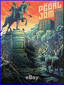 Pearl Jam-2018 Fenway Park-boston-limited Edition Dan Mumford Concert Poster Art