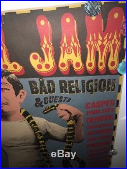 Pearl Jam / Bad Religion concert poster 1995