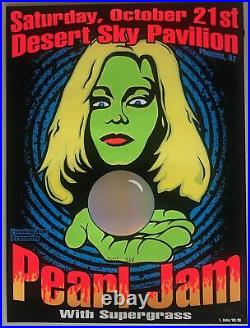 Pearl Jam Concert Poster 2000 Linsdey Kuhn Signed Phoenix