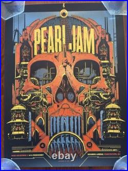 Pearl Jam Concert Poster 2013 Vancouver BC Rogers Arena