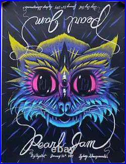 Pearl Jam Concert Poster 2014 Jeff Soto Sydney