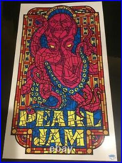 Pearl Jam Concert Poster 7.10.10 Lisbon Portugal Ames Bros