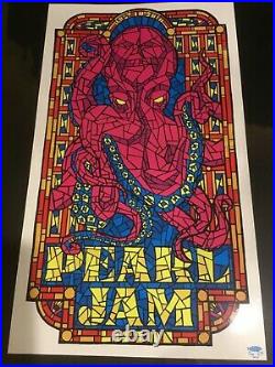 Pearl Jam Concert Poster 7.10.10 Lisbon Portugal Ames Bros