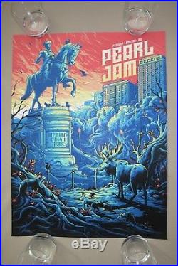 Pearl Jam Concert Poster Dan Mumford Boston MA Fenway Park 09/02 + 09/04/2018