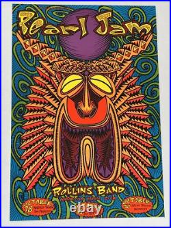 Pearl Jam Original Concert Poster Halloween Run 1993 San Francisco San Jose Oakl Pearl Jam Original Concert Poster Halloween Run 1993 San Francisco San Jose Oakl