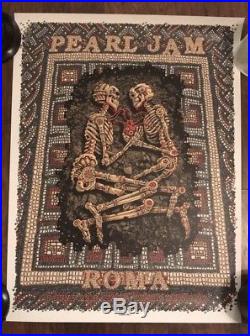Pearl Jam Rome Italy Roma 6/26/2018 Emek Official Concert Tour Show Poster