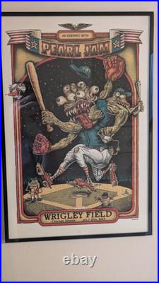 Pearl Jam Wrigley Field Concert Poster 2013 Very Rare Pearl Jam Wrigley Field Concert Poster 2013 Very Rare