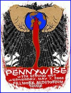 Pennywise Fillmore Denver Kuhn 2008 Original Concert Poster Silkscreen