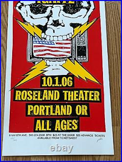 Pennywise Original Concert Poster Signed 200/200